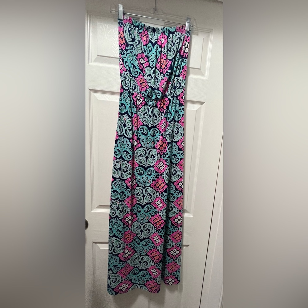 Lilly Pulitzer Strapless Maxi